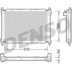 Aušinimo radiatorius
                                DENSO                                DRM46037, DENSO, DRM46037, auto de