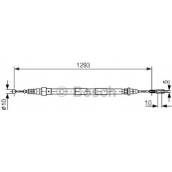 trosas, stovėjimo stabdys
                                BOSCH                                                1 987 477 630