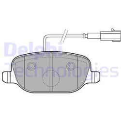 stabdžių trinkelių rinkinys, diskinis stabdys
                                DELPHI                                      