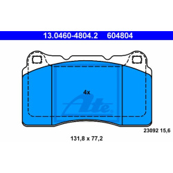 stabdžių trinkelių rinkinys, diskinis stabdys
ATE