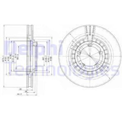 stabdžių diskas (1vnt)
DELPHI BG4134, Nenuro