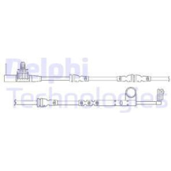 įspėjimo kontaktas, stabdžių trinkelių susidėvėjimas
                                DELPHI                           