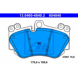 stabdžių trinkelių rinkinys, diskinis stabdys
                                ATE                                         