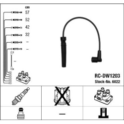uždegimo laido komplektas
                                NGK                                                6022, NGK, 6022