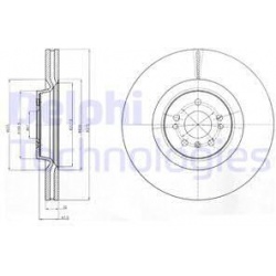 stabdžių diskas (1vnt)
                                DELPHI                                                BG9060C, Nenur