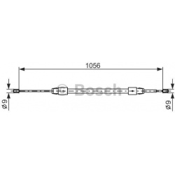 trosas, stovėjimo stabdys
                                BOSCH                                                1 987 477 692