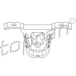laikiklis, išmetimo sistema
                                TOPRAN                                500 176, Nenurodytas gamin
