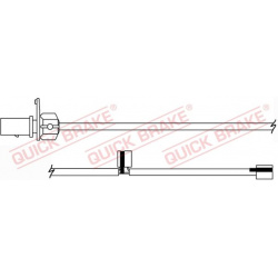 Stabdžių kaladėlių dilimo indikatorius
                                QUICK BRAKE                                WS0379A
