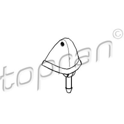 plovimo skysčio purkštukas, priekinis langas
                                TOPRAN                                        