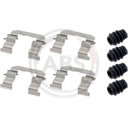 priedų komplektas, diskinių stabdžių trinkelės
                                A.B.S.                                   