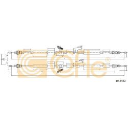 trosas, stovėjimo stabdys
                                COFLE                                                10.5452, Nenu