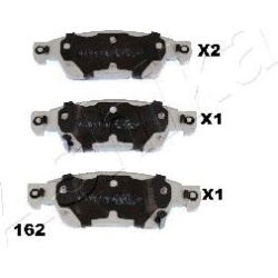 stabdžių trinkelių rinkinys, diskinis stabdys
                                ASHIKA                                      