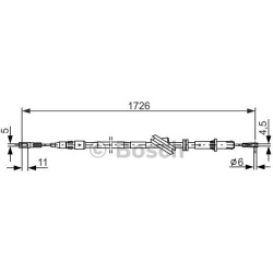 trosas, stovėjimo stabdys
                                BOSCH                                                1 987 477 897