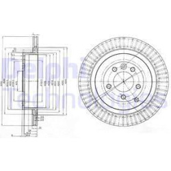 stabdžių diskas (1vnt)
                                DELPHI                                                BG3925C, Nenur
