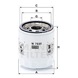 alyvos filtras
MANN-FILTER W 7030, MANN-FILTER