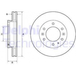 stabdžių diskas (1vnt)
                                DELPHI                                                BG9140C, Nenur