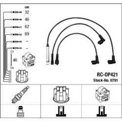Uždegimo laido komplektas
                                NGK                                                0791, NGK, 0791