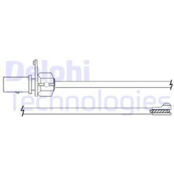 įspėjimo kontaktas, stabdžių trinkelių susidėvėjimas
                                DELPHI                           
