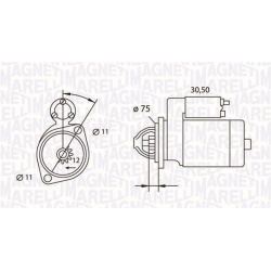 Starteris
                                MAGNETI MARELLI                                                063523627010, MAGNET