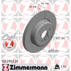 stabdžių diskas (1vnt) COAT Z
                                ZIMMERMANN                                                150