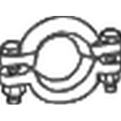 spaustukas, išmetimo sistema
                                BOSAL                                                254-702, N