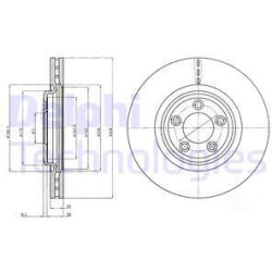 stabdžių diskas (1vnt)
                                DELPHI                                                BG4203C, Nenur