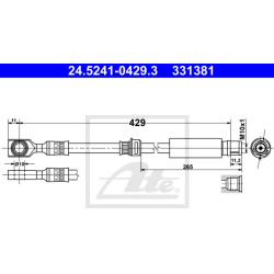 stabdžių žarnelė
                                ATE                                                24.5241-0429.3, ATE, 
