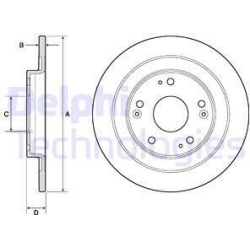 stabdžių diskas (1vnt)
                                DELPHI                                                BG4773C, Nenur
