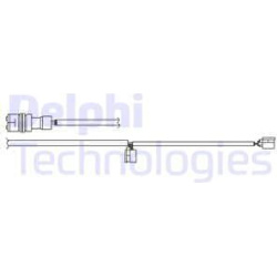 įspėjimo kontaktas, stabdžių trinkelių susidėvėjimas
                                DELPHI                           