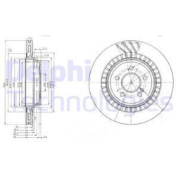 stabdžių diskas (1vnt)
                                DELPHI                                                BG4144, Nenuro