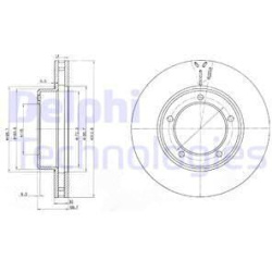 stabdžių diskas (1vnt)
                                DELPHI                                                BG3558, Nenuro