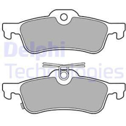 stabdžių trinkelių rinkinys, diskinis stabdys
                                DELPHI                                      