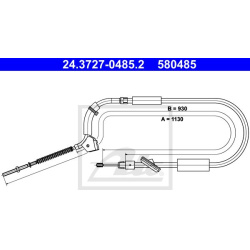 trosas, stovėjimo stabdys
                                ATE                                                24.3727-0485.2,