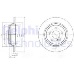 stabdžių diskas (1vnt)
                                DELPHI                                                BG4298C, Nenur