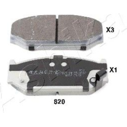 stabdžių trinkelių rinkinys, diskinis stabdys
                                ASHIKA                                      