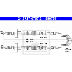 trosas, stovėjimo stabdys
                                ATE                                                24.3727-0757.2,