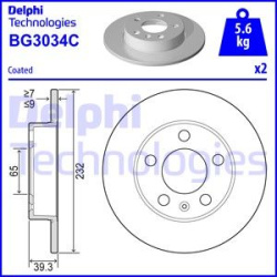 DELPHI                                                BG3034C, Nenurodytas gamintojas, BG3034C, auto detalė
