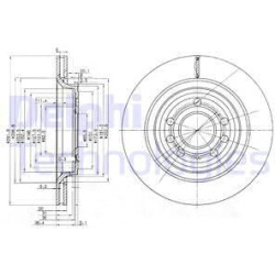 stabdžių diskas (1vnt)
                                DELPHI                                                BG3886C, Nenur