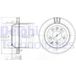 stabdžių diskas (1vnt)
                                DELPHI                                BG3775C, Nenurodytas gamintoja