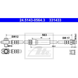 stabdžių žarnelė
                                ATE                                                24.5143-0564.3, ATE, 