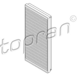 filtras, salono oras
                                TOPRAN                                                108 652, Nenurodyt