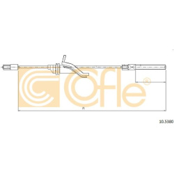 trosas, stovėjimo stabdys
                                COFLE                                                10.5380, Nenu