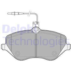 stabdžių trinkelių rinkinys, diskinis stabdys
                                DELPHI                                      
