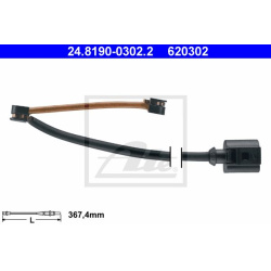 įspėjimo kontaktas, stabdžių trinkelių susidėvėjimas
                                ATE                              