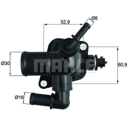 termostatas, aušinimo skystis BEHR
                                MAHLE                                                TI25