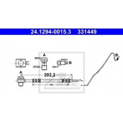 stabdžių žarnelė
                                ATE                                                24.1294-0015.3, ATE, 
