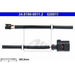 įspėjimo kontaktas, stabdžių trinkelių susidėvėjimas
                                ATE                              