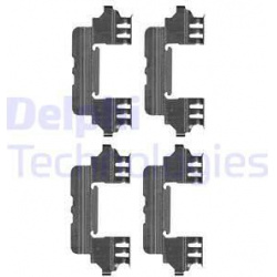 priedų komplektas, diskinių stabdžių trinkelės
                                DELPHI                                   