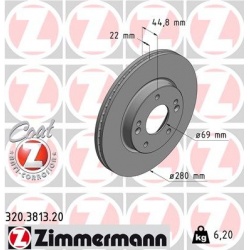 stabdžių diskas (1vnt) COAT Z
                                ZIMMERMANN                                320.3813.20, Nenuro