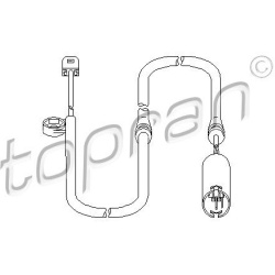 įspėjimo kontaktas, stabdžių trinkelių susidėvėjimas
                                TOPRAN                           